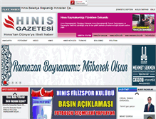Tablet Screenshot of hinisgazetesi.com